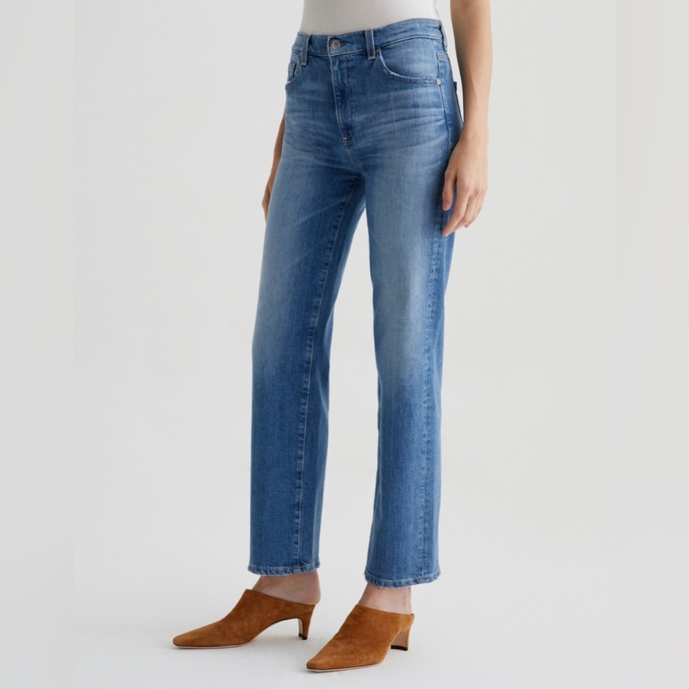 AG Jeans Brinley Mid-Rise Straight - Iris - Picture 5 of 8